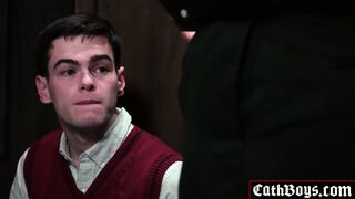 Priest Rams Giant Dick Into Boy's Hole - Brutal!