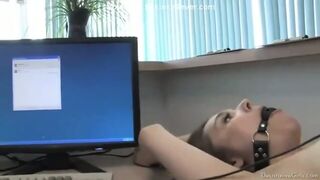 Helpless Bondage Slut Turned Into Human Furniture!